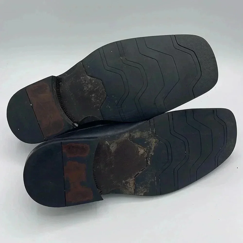 Natha Studio Leather Slip On Loafers, black